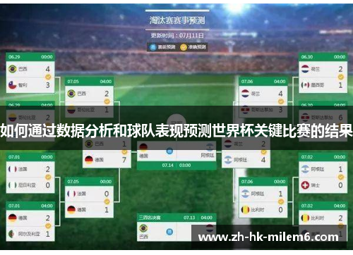 如何通过数据分析和球队表现预测世界杯关键比赛的结果